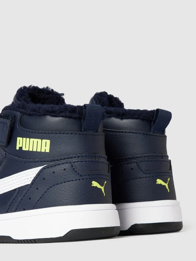Puma High Top Sneaker Mit Futter Aus Teddyfell Modell 'JOY FUR' - Marineblau 4 Puma High Top Sneaker Mit Futter Aus Teddyfell Modell 'JOY FUR' - Marineblau – Bild 2