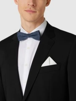 CG - Club Of Gents Fliege Und Einstecktuch Im Set Modell 'Paxton' - Marineblau