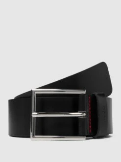 HUGO Ledergürtel Mit Dornschließe - Schwarz