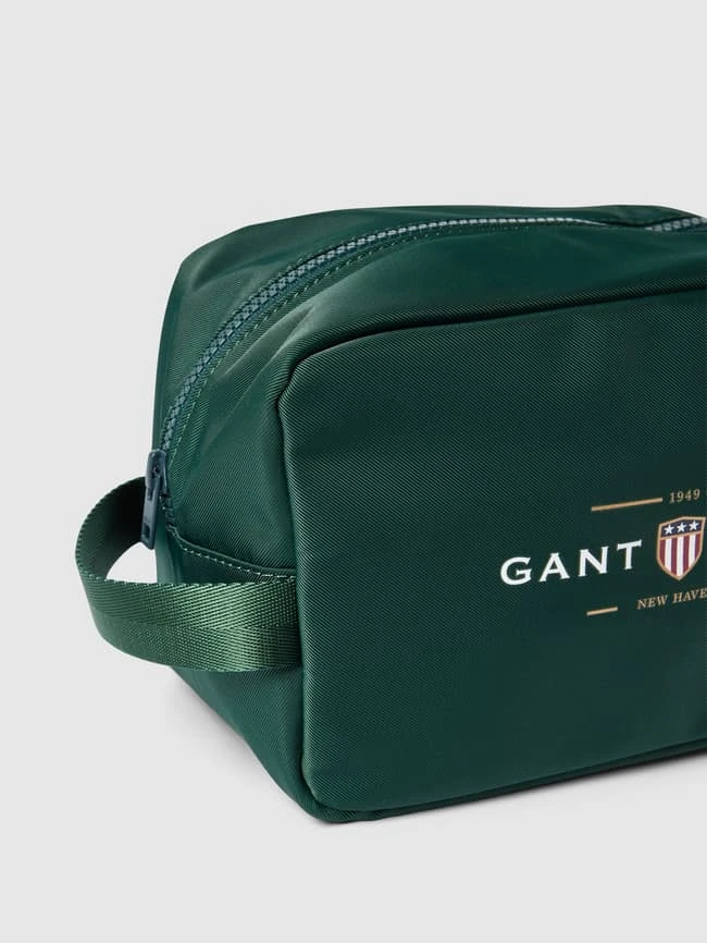 Gant Kulturtasche Mit Label-Print Modell 'BANNER SHIELD WASHBAG' - Dunkelgrün 4 Gant Kulturtasche Mit Label-Print Modell 'BANNER SHIELD WASHBAG' - Dunkelgrün – Bild 2