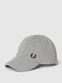 Fred Perry Basecap Mit Logo-Stitching - Hellgrau Meliert