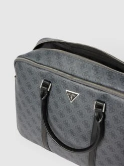 Guess Bowling Bag Mit Allover-Logo Modell 'VEZZOLA SMART WORK BAG' - Schwarz -Guesi Bekleidung Geschaft 6d14mcq5ah2j6i9g8d34adq1al938jag94q4adq984okge2h8gs52jaf8l73gki77543iiqd8d83gd9m8co3ieb46or3eohgc4pm6chkcphm4eb6c9gj8ohm61hm8db36kp6cc0