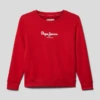 Pepe Jeans Sweatshirt Mit Label-Print Modell 'EDDIE' - Rot