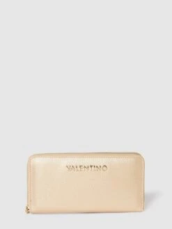 VALENTINO BAGS Portemonnaie Mit Label-Detail Modell 'Divina' - Gold
