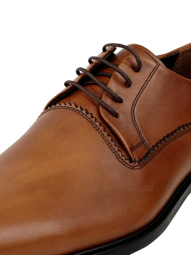 G.O.L. Derby Aus Leder - Cognac 4 G.O.L. Derby Aus Leder - Cognac – Bild 2