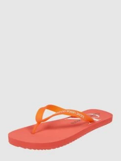 Calvin Klein Jeans Zehentrenner Mit Brand-Schriftzug - Rot