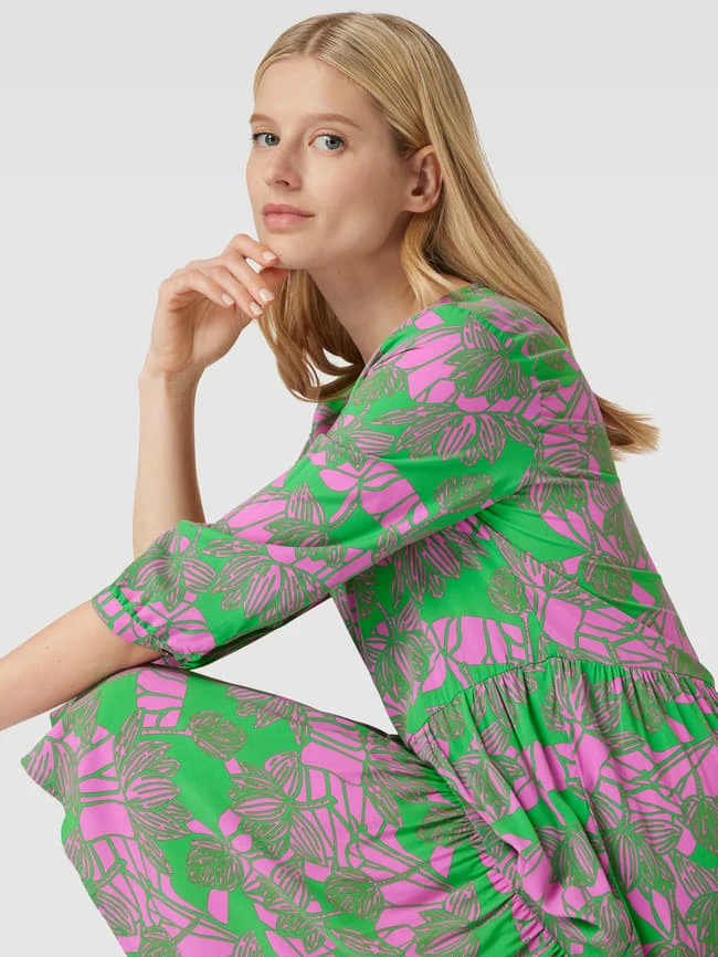 Montego Knielanges Kleid Aus Viskose Mit Allover-Print - Pink 5 Montego Knielanges Kleid Aus Viskose Mit Allover-Print - Pink – Bild 3