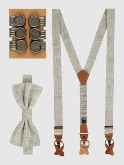 Prince Bowtie Fliege Mit Hosenträgern Im Set - Mint