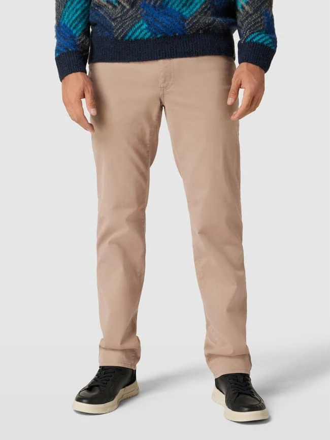 Brax Hose Mit Label-Patch Modell 'Cadiz' - Beige 6 Brax Hose Mit Label-Patch Modell 'Cadiz' - Beige – Bild 4