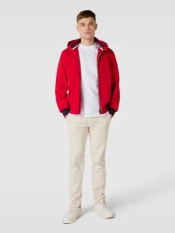 Wellensteyn Funktionsjacke Mit Kontraststreifen Modell 'COLLEGE' - Rot