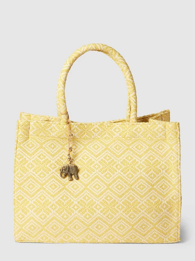 Anokhi Tote Bag Mit Allover-Muster - Gelb 4 Anokhi Tote Bag Mit Allover-Muster - Gelb – Bild 2