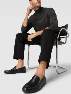 Geox Mokassins Mit Kontrastiven Nähten Modell SIRON' - Schwarz