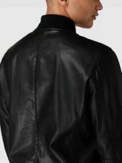 Joop Jeans JOOP! Jeans Lederjacke Mit Stehkragen Modell 'Icos' - Schwarz -Guesi Bekleidung Geschaft 6gq52j1na59lci2l75534khk95252iae656j4gpja0q38hac851l6ci76t5jcl1naco56e9i9t756h9o6ko3gdpp75hj8c1hc5hmad9k6sr3ce1m6sr38opg6tijgp326kpjec0