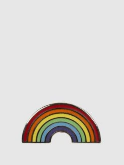 Donkey Unisex Anstecknadel In Regenbogen-Form - Gelb