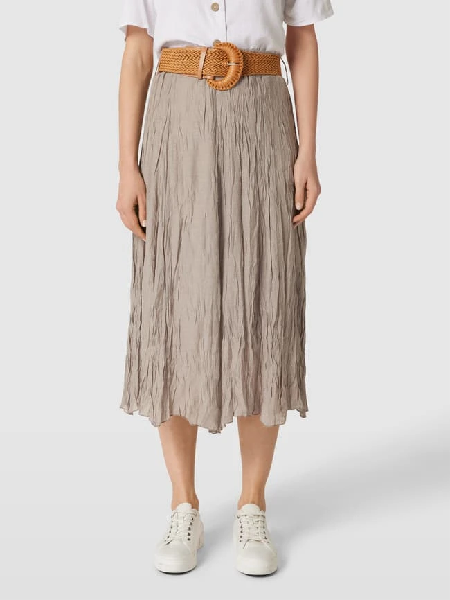 Apricot Midirock Mit Viskose-Anteil - Taupe 6 Apricot Midirock Mit Viskose-Anteil - Taupe – Bild 4