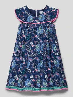 Happy Girls Minikleid Mit Allover-Muster - Marineblau