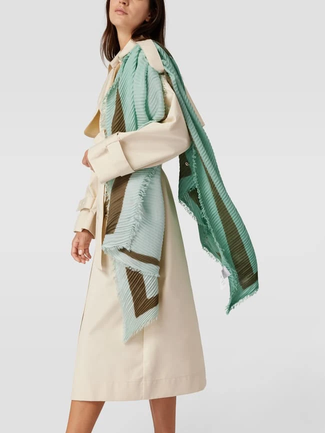 Marc Cain Schal Mit Plisseefalten - Mint 3 Marc Cain Schal Mit Plisseefalten - Mint