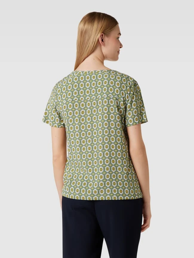 Montego Blusenshirt Aus Reiner Viskose Mit V-Ausschnitt - Gras Grün 7 Montego Blusenshirt Aus Reiner Viskose Mit V-Ausschnitt - Gras Grün – Bild 5