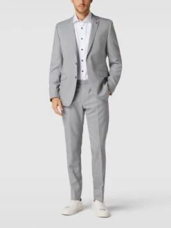 DIGEL Sakko Mit Anstecknadel Modell 'Rod' - Hellblau