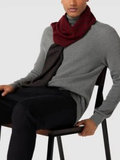 Christian Berg Men Schal Mit Allover-Muster - Rot