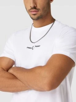 Fred Perry T-Shirt Mit Logo-Stitching - Weiß -Guesi Bekleidung Geschaft 6h4jce22853l0jpk8l8kmda6a4q42c9n756l2k9mah1l4dhh6ookqgpna50kqead64r4md1j94sj4cac8go68p32c4pm6c346sp3cc9kcdj32ob26li66d3469h34o9pccsmap8