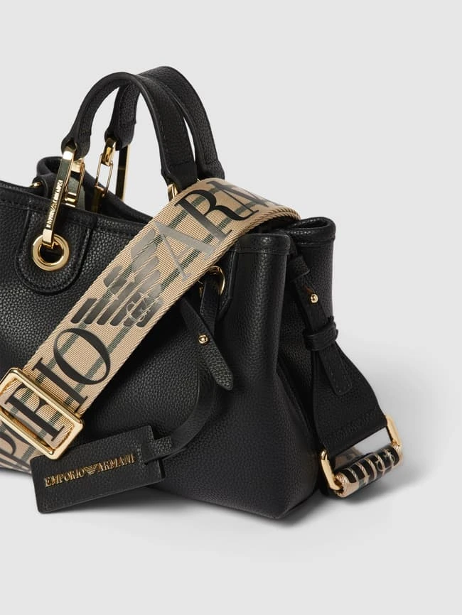 Emporio Armani Handtasche Mit Label-Details - Schwarz 5 Emporio Armani Handtasche Mit Label-Details - Schwarz – Bild 3