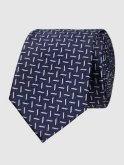 G.O.L. Krawatte Mit Webmuster - Marineblau