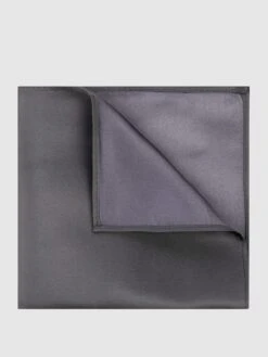 Monti Einstecktuch Aus Seide - Anthrazit