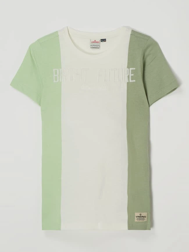 VINGINO T-Shirt Im Colour-Blocking-Design Modell 'Holt' - Offwhite 3 VINGINO T-Shirt Im Colour-Blocking-Design Modell 'Holt' - Offwhite