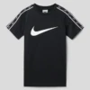 Nike T-Shirt Mit Galonstreifen - Schwarz