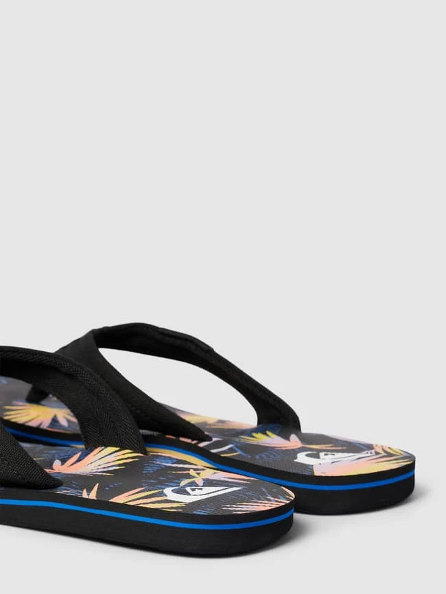 Quiksilver Zehentrenner Mit Allover-Muster Modell 'MOLOKAI' - Marineblau 4 Quiksilver Zehentrenner Mit Allover-Muster Modell 'MOLOKAI' - Marineblau – Bild 2