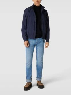 Napapijri Bomberjacke Mit Label-Patch Modell 'Montavic' - Marineblau