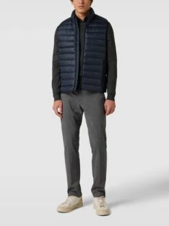 CK Calvin Klein Weste Mit Label-Details - Marineblau