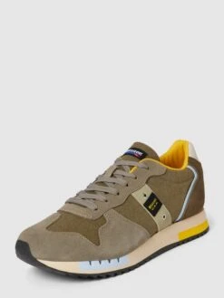 Blauer USA Sneaker Mit Label-Patch Modell 'QUEENS' - Khaki