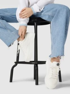 Buffalo Plateau-Sneaker Mit Label-Details - Weiß