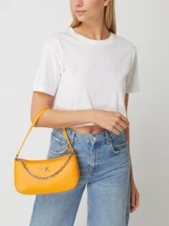 CK Calvin Klein Pochette In Leder-Optik - Orange