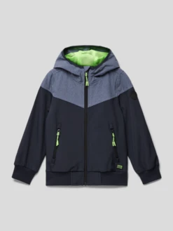 CARS JEANS Jacke Mit Reißverschlusstaschen Modell 'Reshamm' - Marineblau