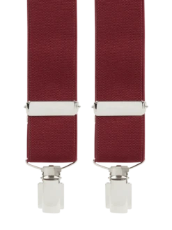 Willen Hosenträger In X-Form - Bordeaux Rot