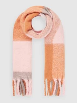 Tom Tailor Denim Schal Mit Karomuster - Rosa