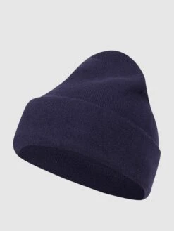 Tom Tailor Mütze Aus Viskosemischung - Marineblau