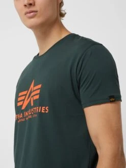 Alpha Industries T-Shirt Mit Label-Print Modell 'BASIC' - Bottle -Guesi Bekleidung Geschaft 6orkodpk6gq4ijij8co34ihk8934ohq871958kic752kighn9523ghi8a165cii19l132ipl8p1kmjq79l3j4cpk71hj6p1p6li38opk60q32eb160sjcphk6ksjgcpk6oqmccg