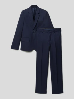 Standar Anzug Mit Weste Im Set - Marineblau