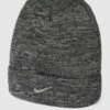 Nike Beanie Mit Logo-Applikation - Dunkelgrau Meliert