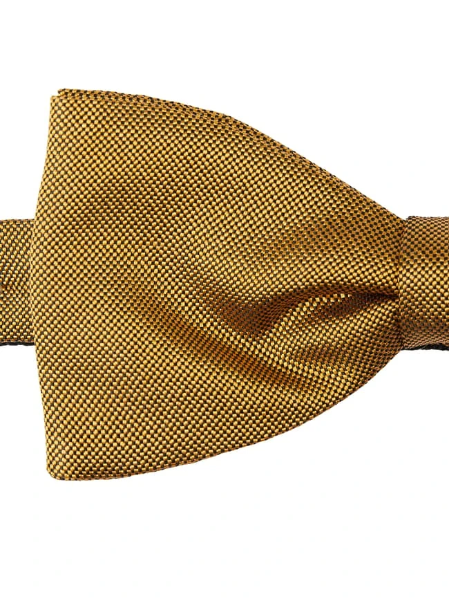 Blick Fliege Aus Seide - Gelb 4 Blick Fliege Aus Seide - Gelb – Bild 2