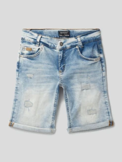 Blue Effect Jeansshorts Mit Stretch-Anteil Modell 'Boys Jean Short' - Hellblau