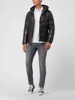 Jack & Jones Slim Fit Jeans Mit Stretch-Anteil Modell 'Glenn' - Hellgrau
