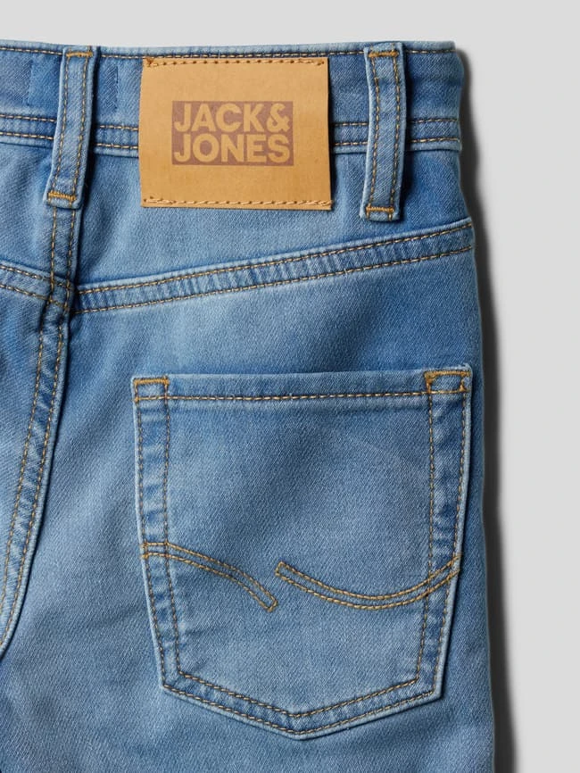 Jack & Jones Jeansshorts Mit Kontrastnähten Modell 'RICK' - Hellblau 4 Jack & Jones Jeansshorts Mit Kontrastnähten Modell 'RICK' - Hellblau – Bild 2