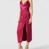 Luxuar Cocktailkleid Mit Wasserfallausschnitt - Pink