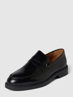Selected Homme Penny-Loafer Aus Echtem Leder Modell 'BLAKE' - Schwarz