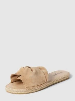 Espadrij Pantolette Mit Knoten-Detail - Camel